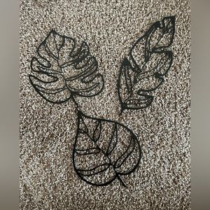 Metal Leaf Boho Decor